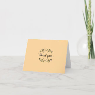 Folded Thank You Card