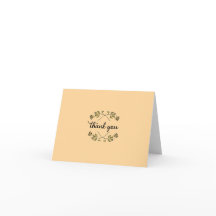 Folded Thank You Card