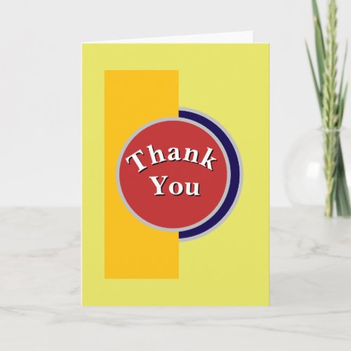 Folded Thank You Card
