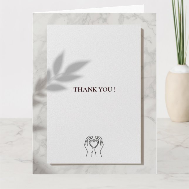 Folded Thank You Card (Front)