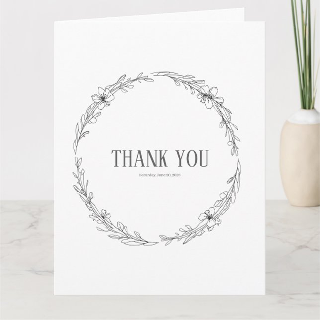 Folded Thank You Card (Front)