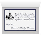 Folded Thank You Card ARMY Uniform Blues Bride (Inside Horizontal (Bottom))
