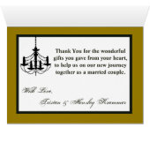 Folded Thank You Card ARMY Uniform Groom Bride Sol (Inside Horizontal (Bottom))