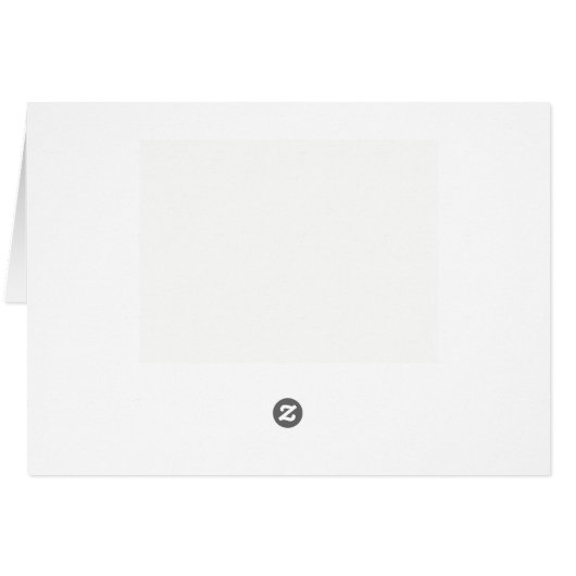 Folded Thank You Card Navy Nautical Knot Anchor (Back Horizontal)