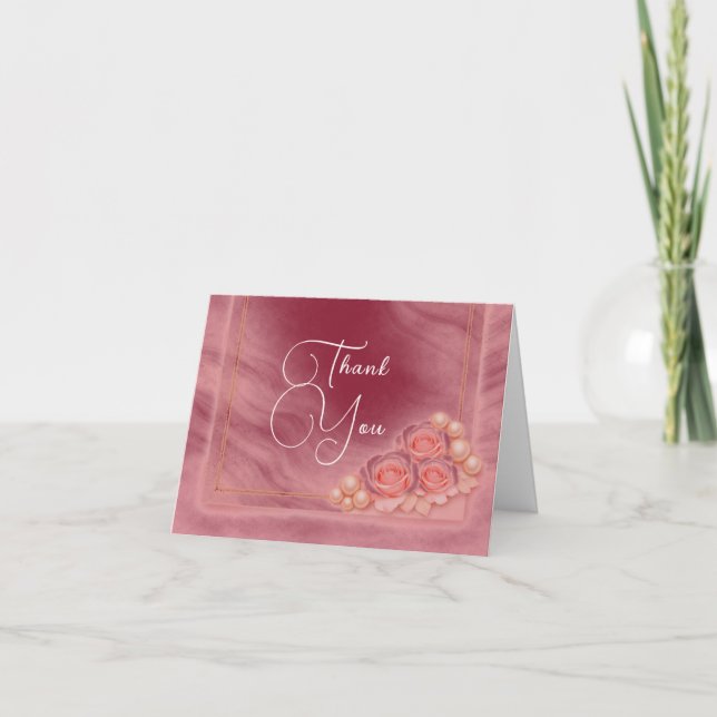Folded Thank You Card Wedding (Front)