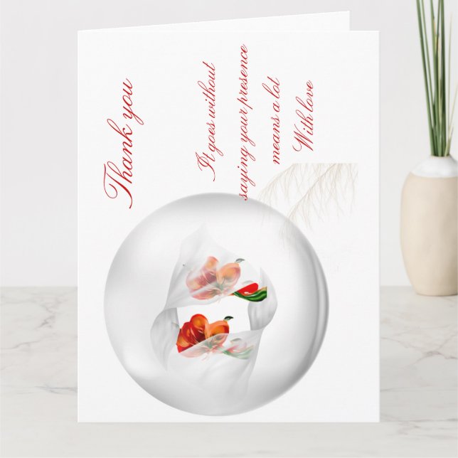 Folded thank you cards  (Front)