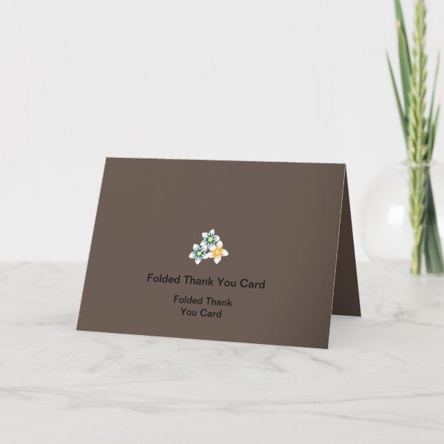 Folded Thank You Cards | Custom Designs (Front)