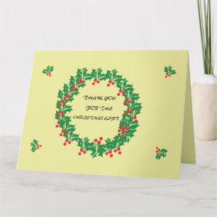 Folded Thank You Christmas Card