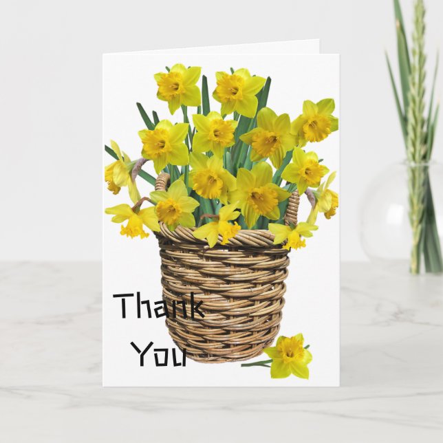 Folded Thank you  Greeting Card (Front)