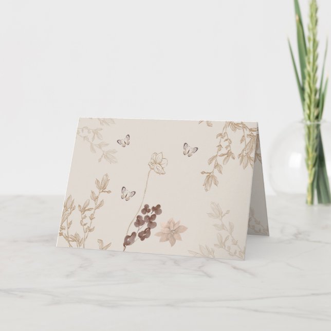 Folded wedding invitation (Front)