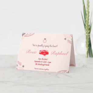 Folded wedding Invitation