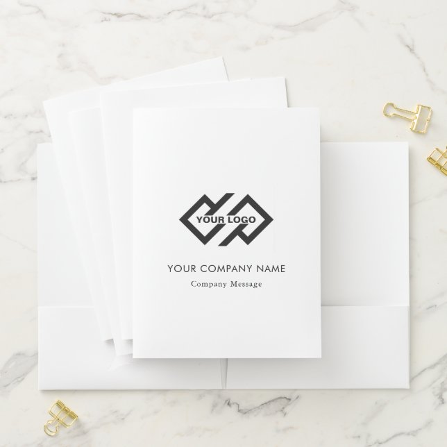 Folder Pockets Custom Logo   (In Situ)