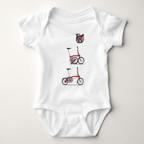 Folding Bike Baby Bodysuit