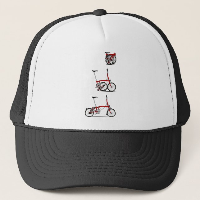 Folding Bike Trucker Hat (Front)