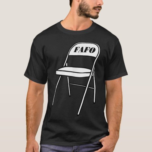 Folding Chair Fafo Alabama Meme Boat Brawl Funny M T_Shirt