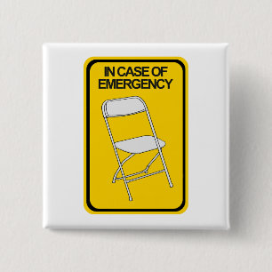 Folding Chair In case of Emergency Button