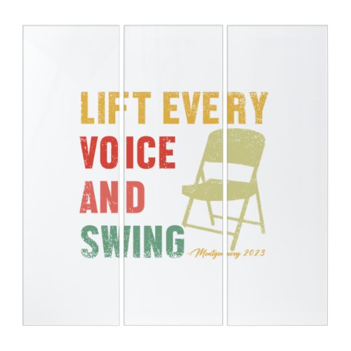 Folding Chair Lift Every Voice and Swing Trending  Triptych