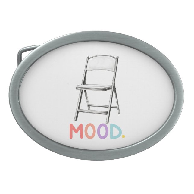 Folding Chair Mood Montgomery Alabama Brawl Belt Buckle (Front)