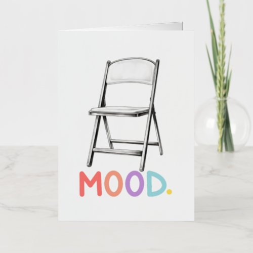 Folding Chair Mood Montgomery Alabama Brawl Foil Holiday Card