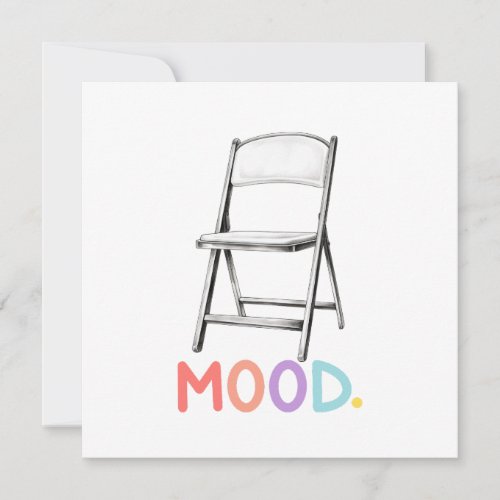 Folding Chair Mood Montgomery Alabama Brawl Holiday Card