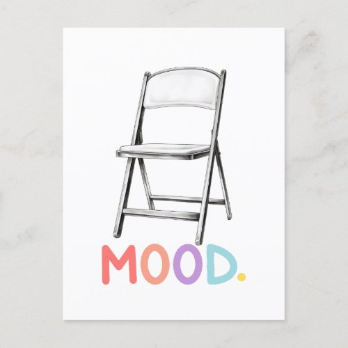 Folding Chair Mood Montgomery Alabama Brawl Holiday Postcard