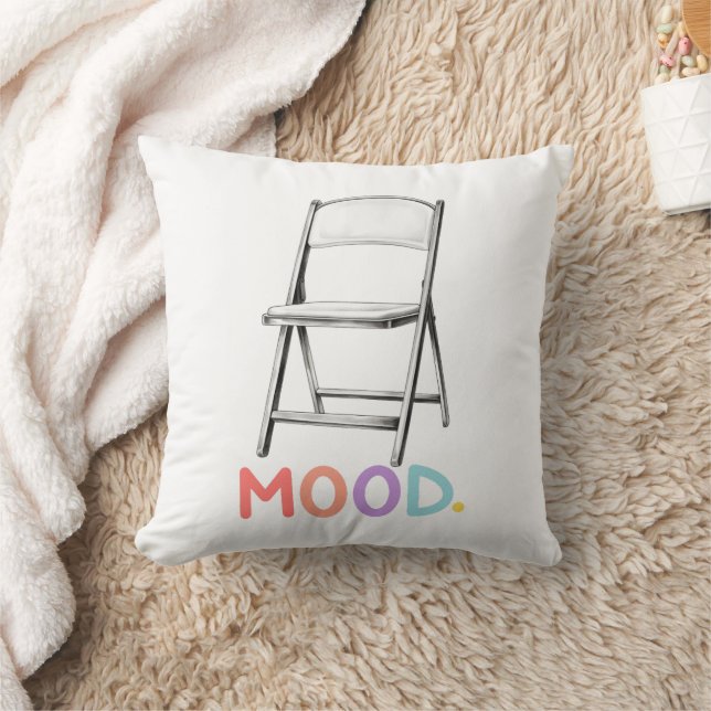 Folding Chair Mood Montgomery Alabama Brawl Throw Pillow (Blanket)