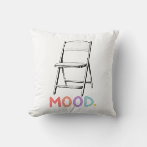 Folding Chair Mood Montgomery Alabama Brawl Throw Pillow