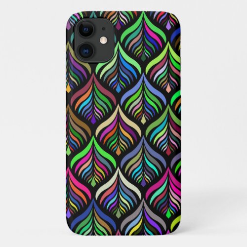 Folding Colors Abstract Rainbow iPhone 11 Case