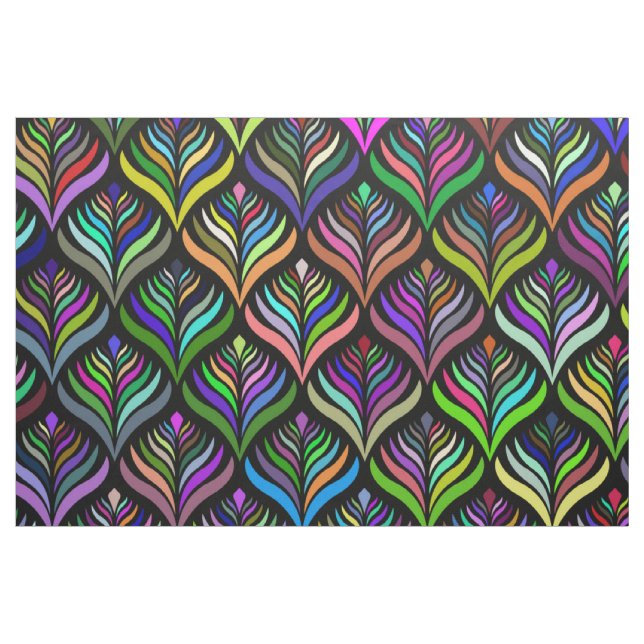 Folding Colors Abstract Rainbow Fabric (Fat Quarter)