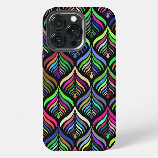 Folding Colors Abstract Rainbow Iphone Case (Back)