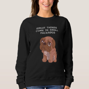 Folding Dog Shar Pei Bordeaux Great Dane Dog Puppy Sweatshirt