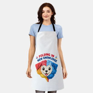 Folding In New Knowledge Cute Origami Dog  Apron
