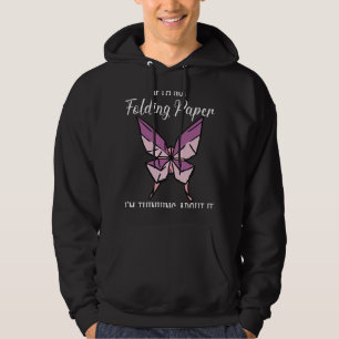 Folding Paper Or Thinling About It Origami Hoodie