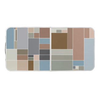 Folding Table with Color Block Pattern