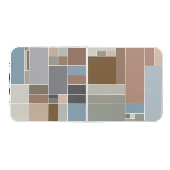 Folding Table with Color Block Pattern (Top)