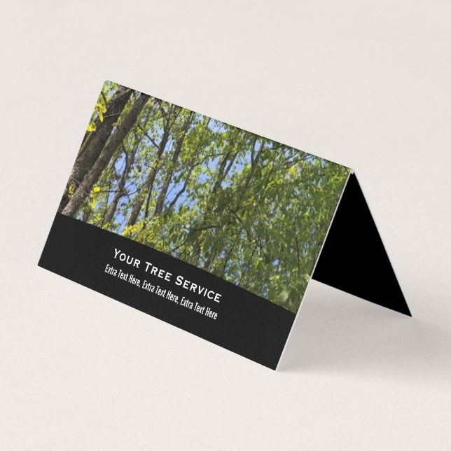 Folding Tree Service Business Cards (Front)
