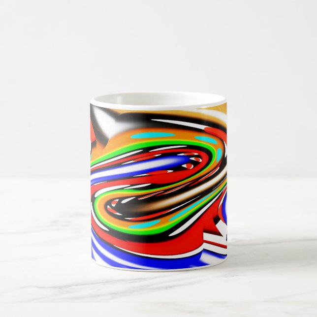 Folds in space and time coffee mug (Center)