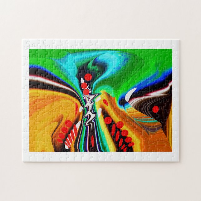 Folds in time art jigsaw puzzle (Horizontal)