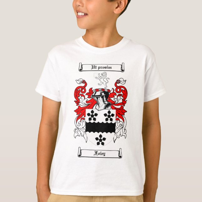 FOLEY FAMILY CREST -  FOLEY COAT OF ARMS T-Shirt (Front)