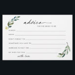 Foliage advice for the bride to be cards flyer<br><div class="desc">Gorgeous foliage advice cards for the bride to be. For more advanced customisation of this design, e.g. changing layout, font or text size please click the "CUSTOMIZE" button above. Please contact me for any questions!</div>