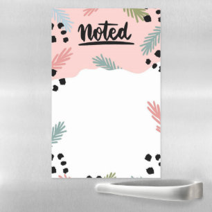 Foliage and Dots Magnetic Dry Erase Sheet