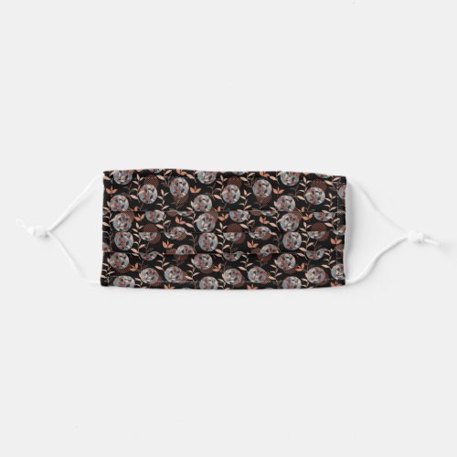 Foliage and Leaves in the Autumn Pattern Adult Cloth Face Mask