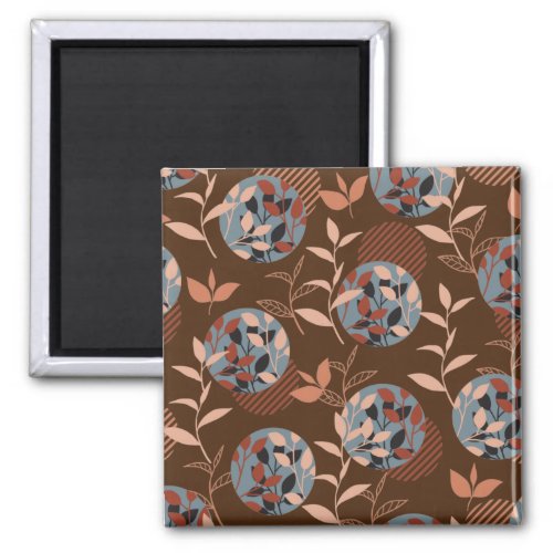 Foliage and Leaves in the Autumn Pattern Magnet
