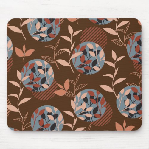Foliage and Leaves in the Autumn Pattern Mouse Pad