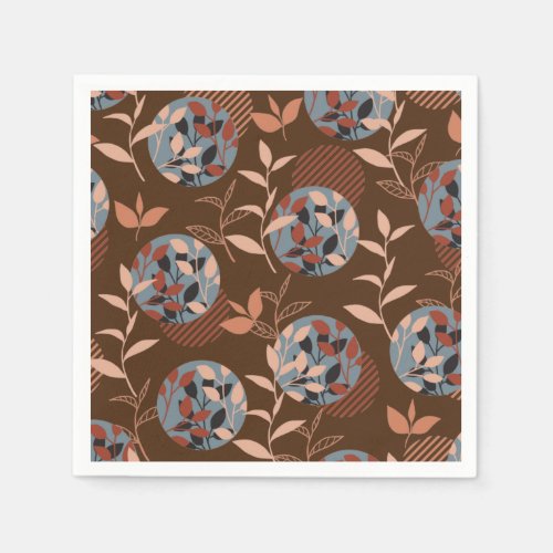 Foliage and Leaves in the Autumn Pattern Napkins