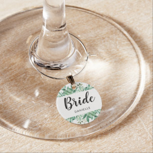 Foliage Bride Monogram Bridal Wedding Party Favor