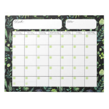 Foliage Calendar Notepad
