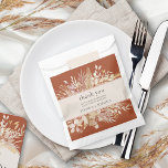 Foliage Duet Terracotta Cream Botanical Thank You Favor Bag<br><div class="desc">Botanical leaves wedding thank you favor bags with warm rich and earthy color duet of terracotta and cream, to complement your wedding colors. Your thank you message is framed with watercolor leaves and foliage in shades of rust cinnamon cream almond yellow and gold. Elegant, leafy design with simple modern styling....</div>
