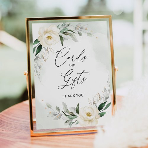 Foliage elegant floral Cards and gifts Poster