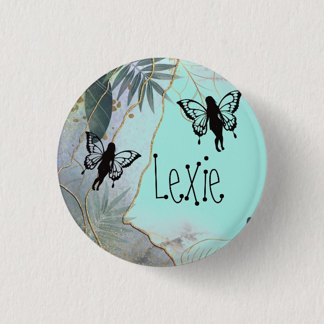 Foliage Fantasy Fairies     Button (Front)